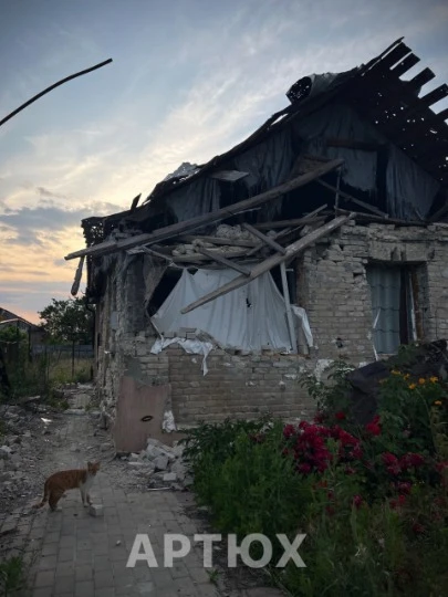 Зруйнований будинок в тимчасово окупованому Рубіжному