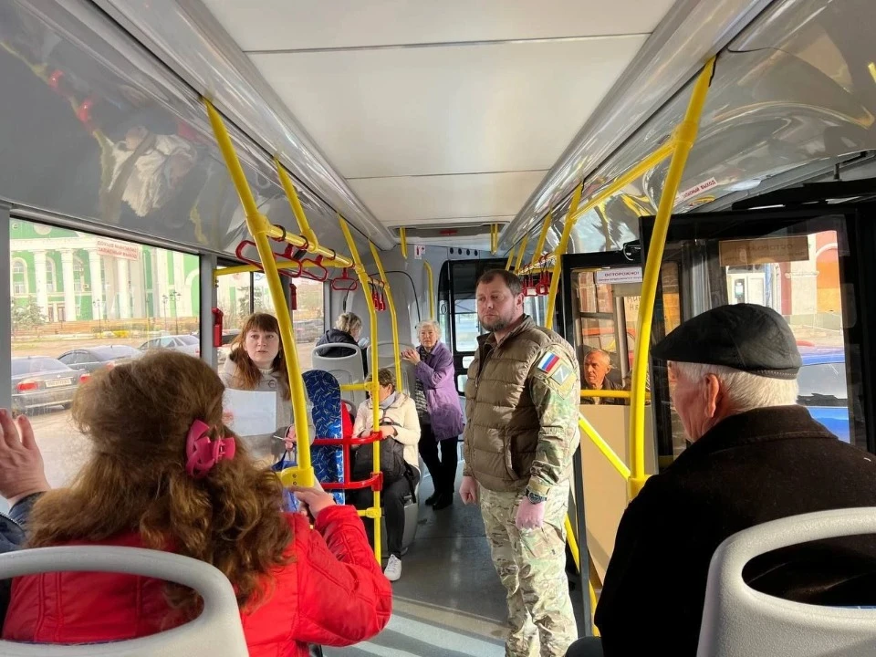 Exit passporting in occupied Severodonetsk / April 2023 Photo from social networks