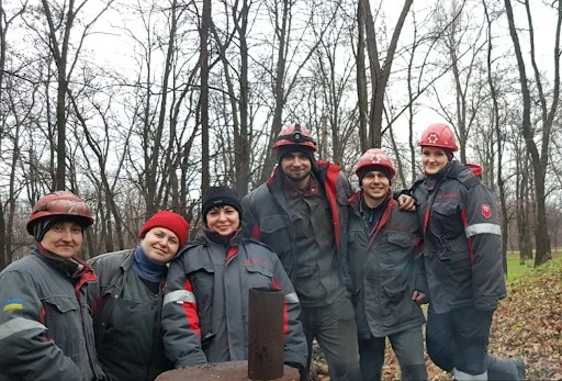 Сергій Пісний, що зараз працює на розмінуванні Харківської області, біля Ізюма