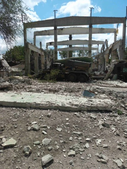 Наслідки влучань ракетами Storm Shadow по тимчасово окупованому Луганську