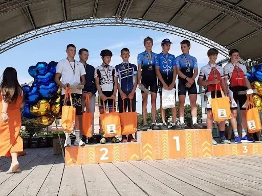 Нагородження призерів у командному чемпіонаті України з велоспорту