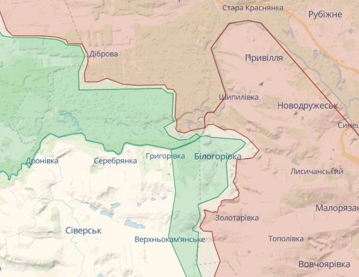 Карта Deepstate, зміни на фронті за останні дні