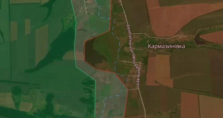 Кармазинівка на карті Deepstate