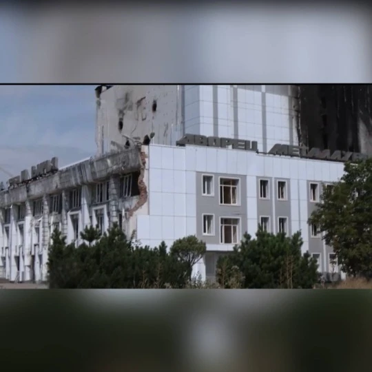 Український дім в Маріуполі після пожежі