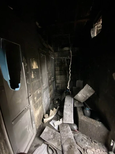 Зруйнований Ісламський культурний центр Бісмілля Фото: Тимур Берідзе