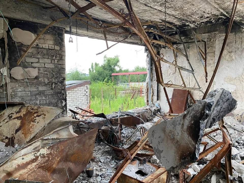 Зруйнований Ісламський культурний центр Бісмілля Фото: Тимур Берідзе