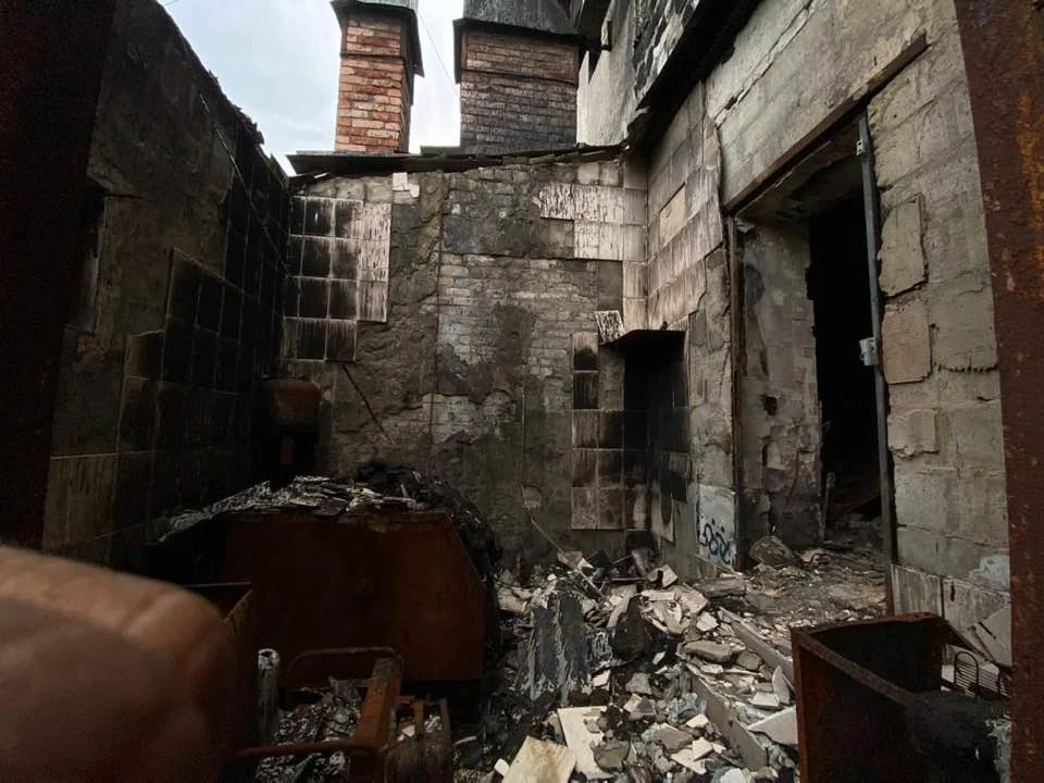 Зруйнований Ісламський культурний центр Бісмілля Фото: Тимур Берідзе