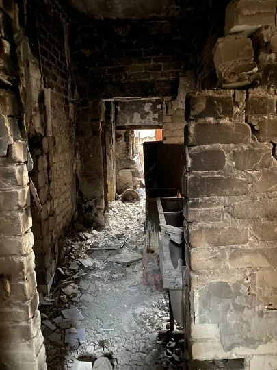 Зруйнований Ісламський культурний центр Бісмілля Фото: Тимур Берідзе