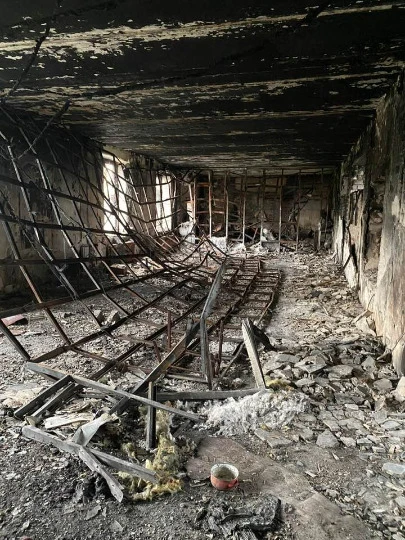 Зруйнований Ісламський культурний центр Бісмілля Фото: Тимур Берідзе