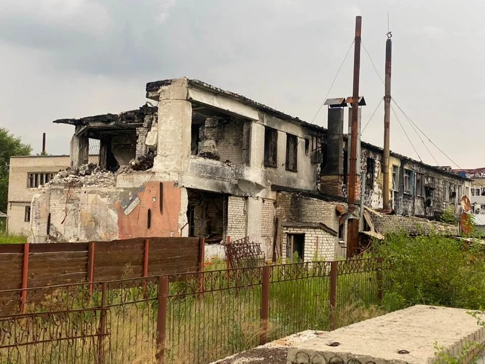 Зруйнований Ісламський культурний центр Бісмілля Фото: Тимур Берідзе