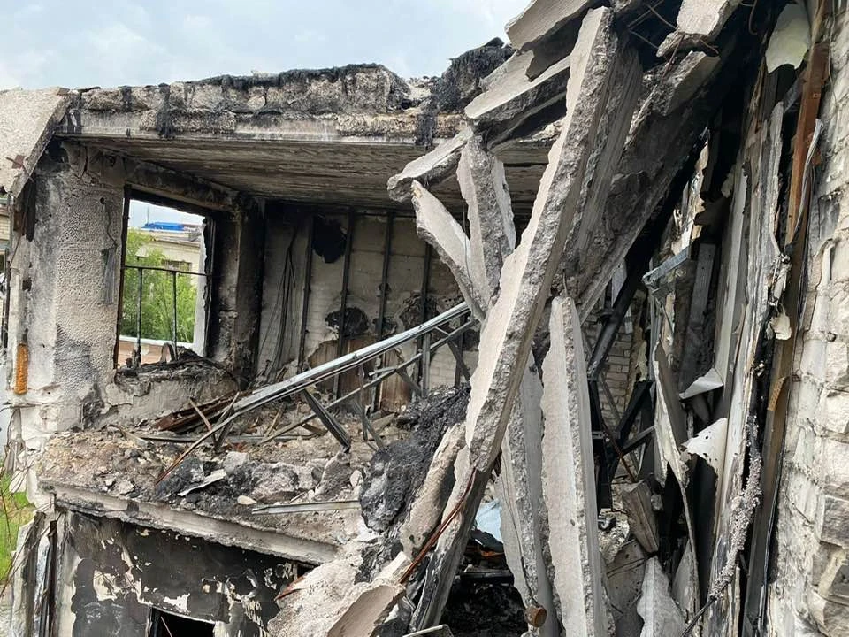 Зруйнований Ісламський культурний центр Бісмілля Фото: Тимур Берідзе