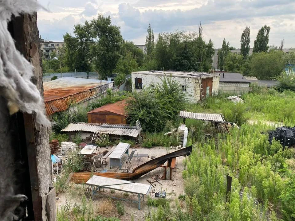 Зруйнований Ісламський культурний центр Бісмілля Фото: Тимур Берідзе