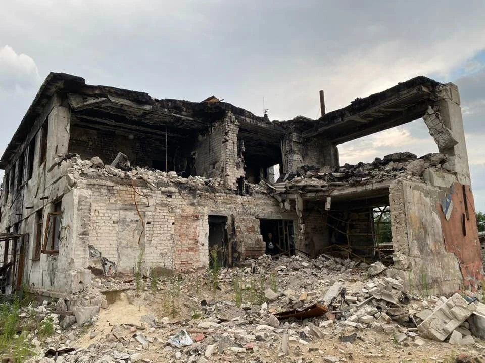 Зруйнований Ісламський культурний центр Бісмілля Фото: Тимур Берідзе