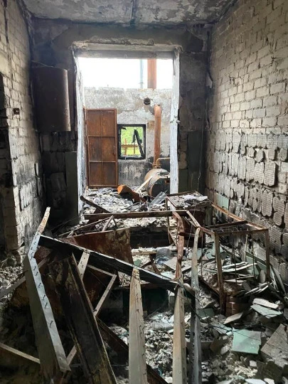 Зруйнований Ісламський культурний центр Бісмілля Фото: Тимур Берідзе