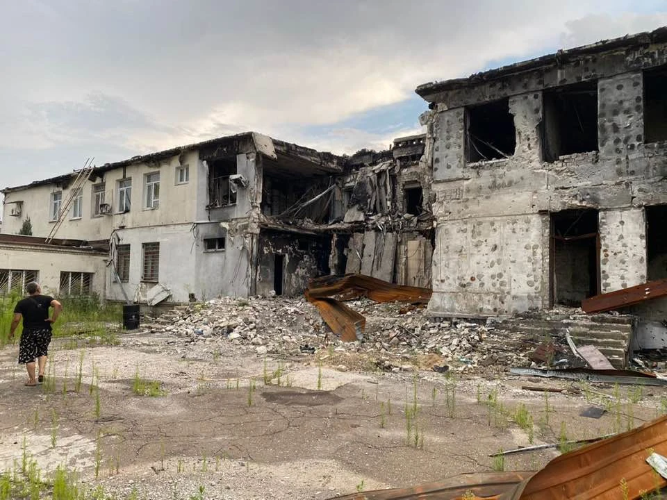 Зруйнований Ісламський культурний центр Бісмілля Фото: Тимур Берідзе