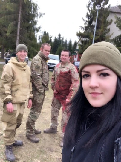 Курси навчання бойового медика, які прохода госпітальєрка Катерина Тьошина