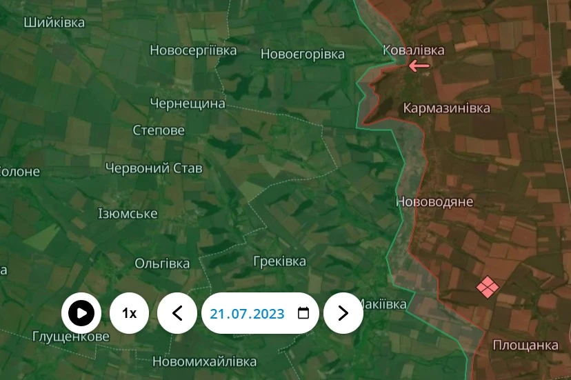 Ситуація на Сватівському напрямку станом на 21.07.2023