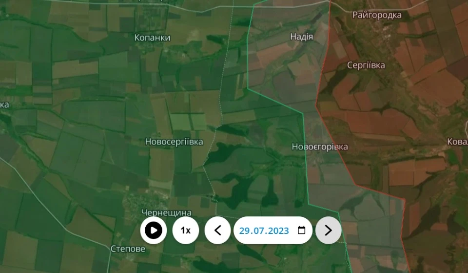 Обстановка на Сватівському відтинку фронту станом на 29.07.2023