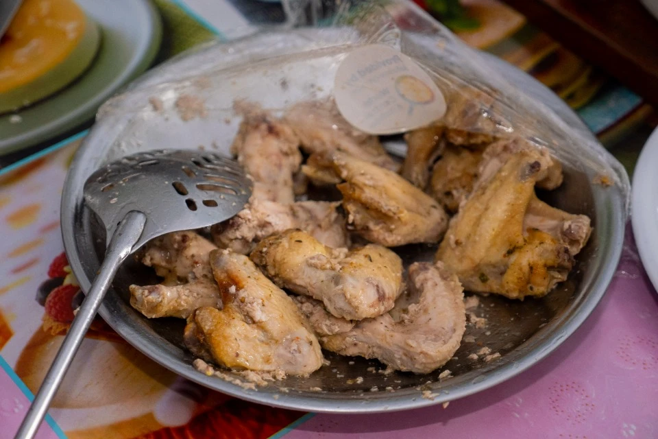 Еда, которую готовят переселенцы в Бородянке