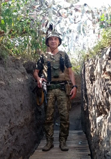 Николай Старцев во время службы на Харьковшине