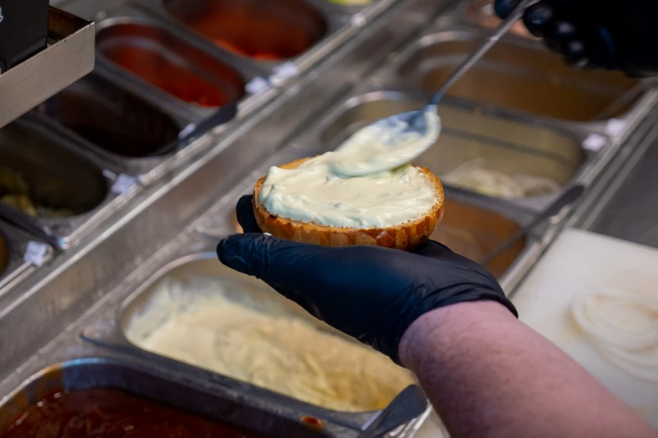 Приготовление бургера Cherry