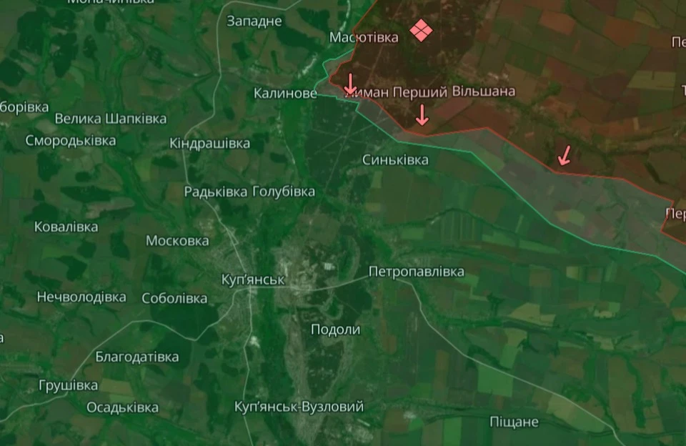 Сватівський напрямок, скриншот  Deepstate