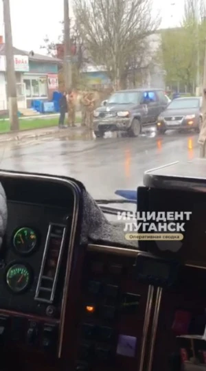 ДТП в Луганську за участю російської військової техніки