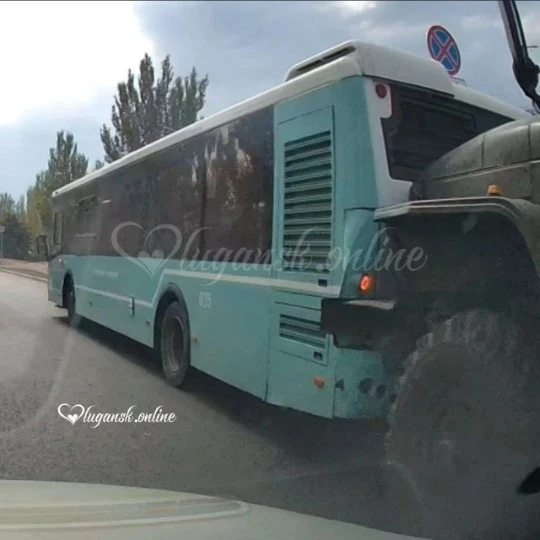 ДТП в Луганську за участю російської військової техніки