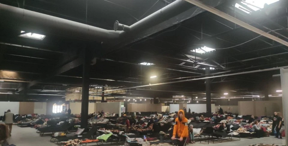 Шелтер для біженців в Польщі