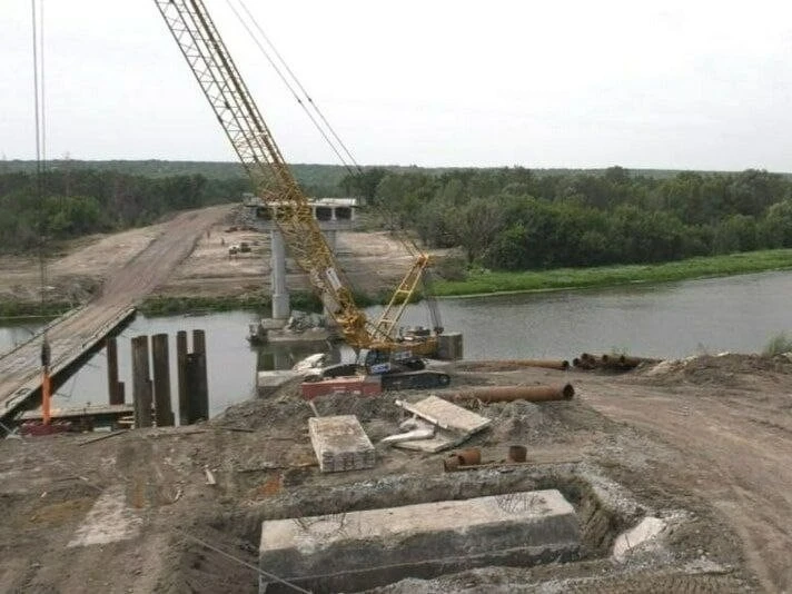 Ремонт объездного моста в Станице, 2023 год