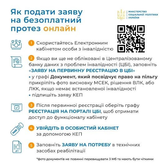 Які документи необхідні для безоплатного протезування
