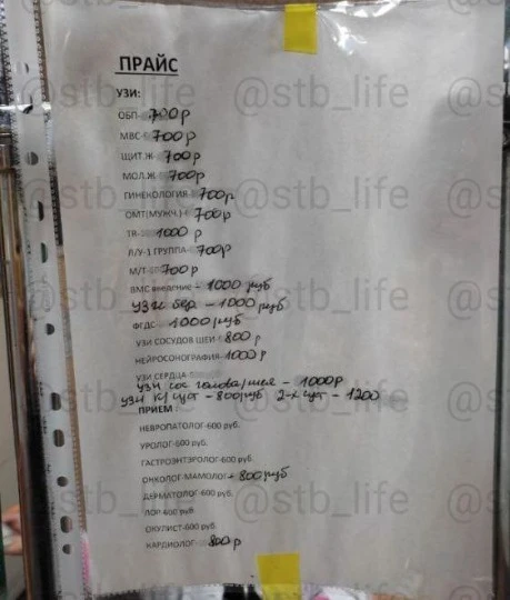 Ціни на медичні послуги у клініці Гіпократ у Старобільську