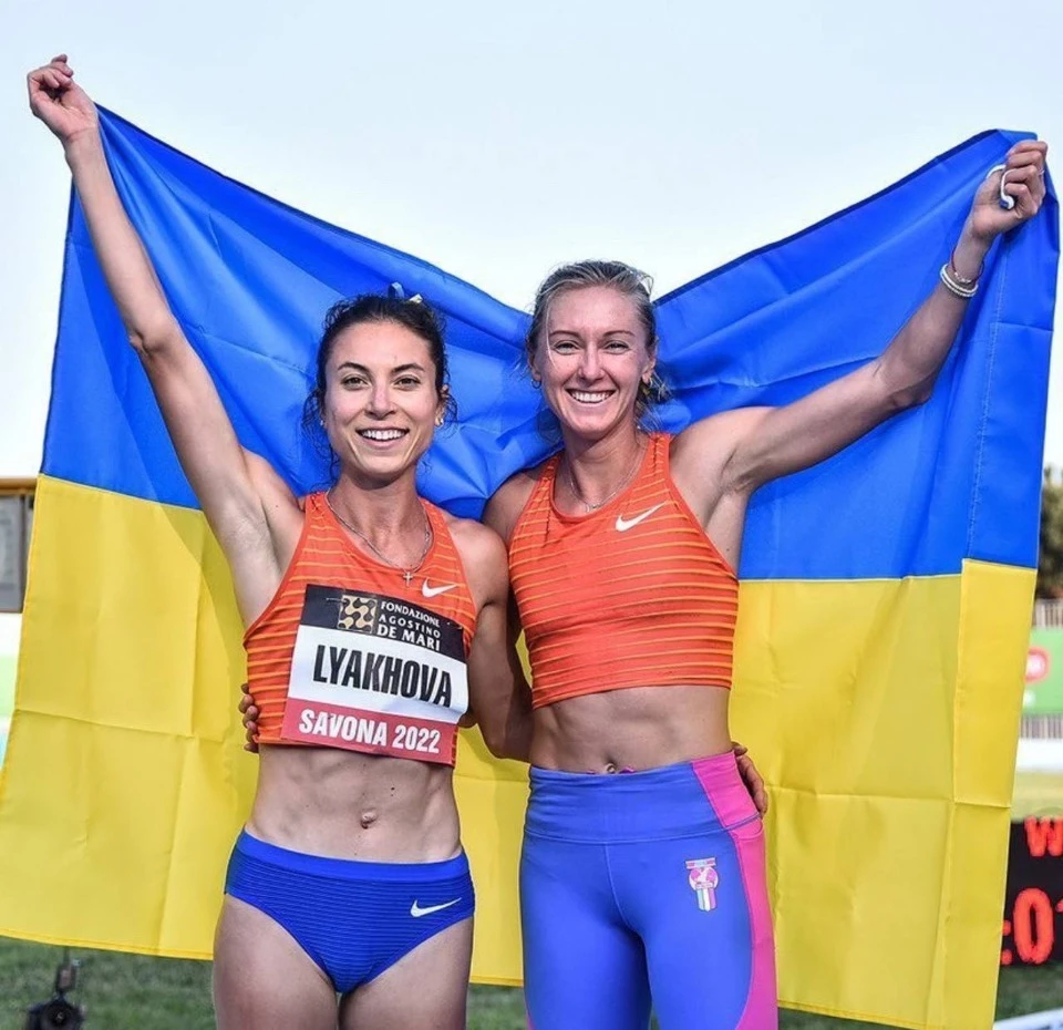 Легкоатлетка із Луганщини Ольга Ляхова під час змагань