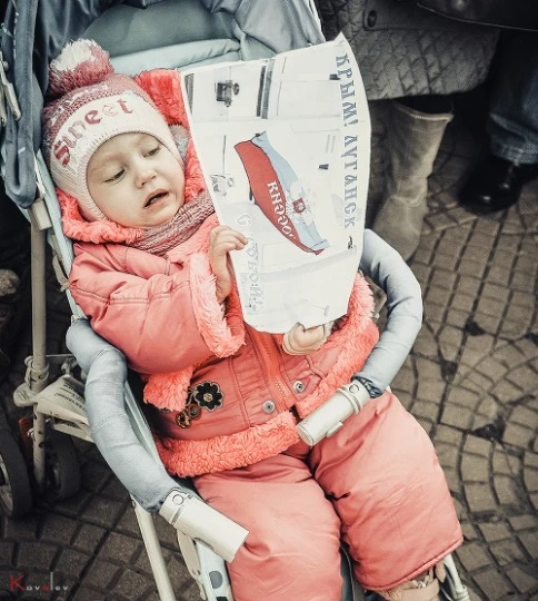 Мітинг Русская весна в Луганську. 01.03.14