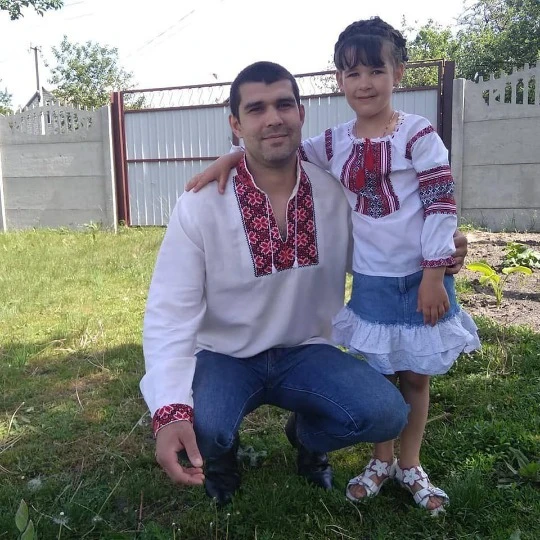 Євген Ковальов з донькою