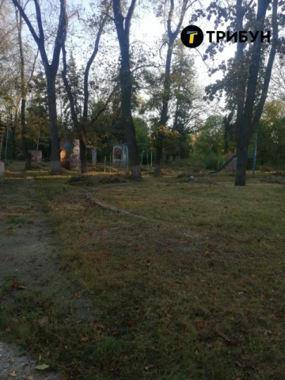 Парк, що знаходиться поруч з Палацом культури ім. Володимира Сосюри в тимчасово окупованому Лисичанс