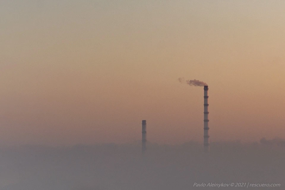Захід сонця на Луганщині.Фото: Павло Алейников