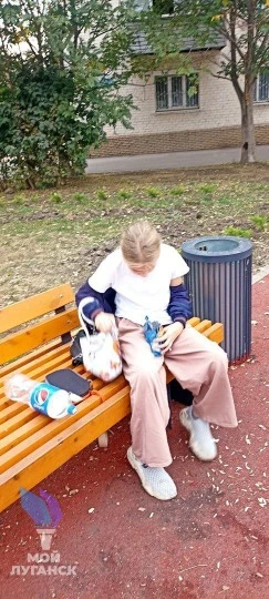 Один з дитячих майданчиків у Луганську, 2023