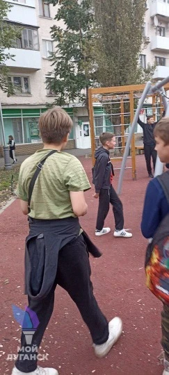 Один з дитячих майданчиків у Луганську, 2023