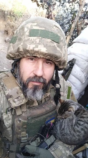Дмитро Балховітін під час несення служби