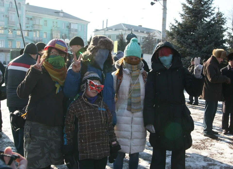 Акції на підтримку України в Луганську, 2013-2014 роки/Олександр Волчанський