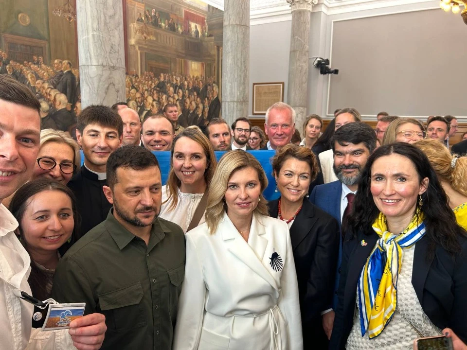 Зустріч з Президентом України Володимиром Зеленським в данському парламенті.