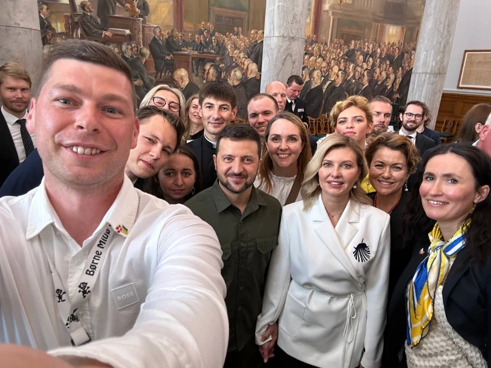 Зустріч з Президентом України Володимиром Зеленським в данському парламенті.
