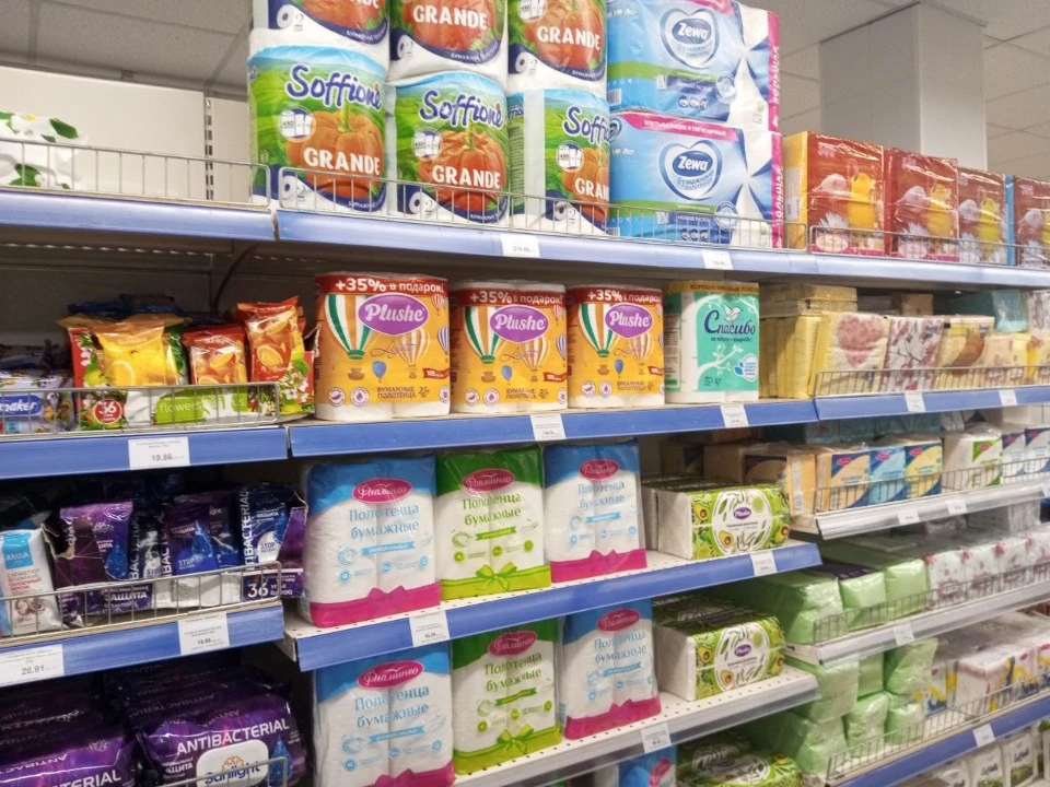 асортимент товарів в супермаркеті Матрьошка в м. Сєвєродонецьк