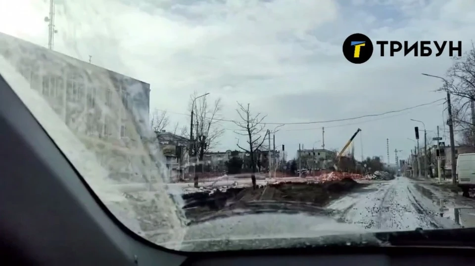 Розриті теплотраси в окупованому Сєвєродонецьку, грудень 2023