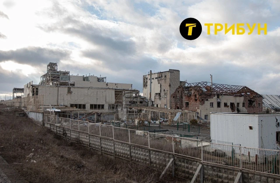 Такий вигляд має завод Knauf Донбасс у Соледарі.