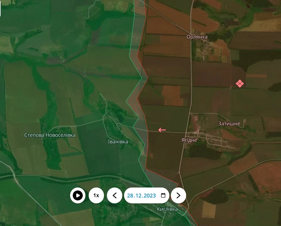 Обстановка на фронті біля Іванівки