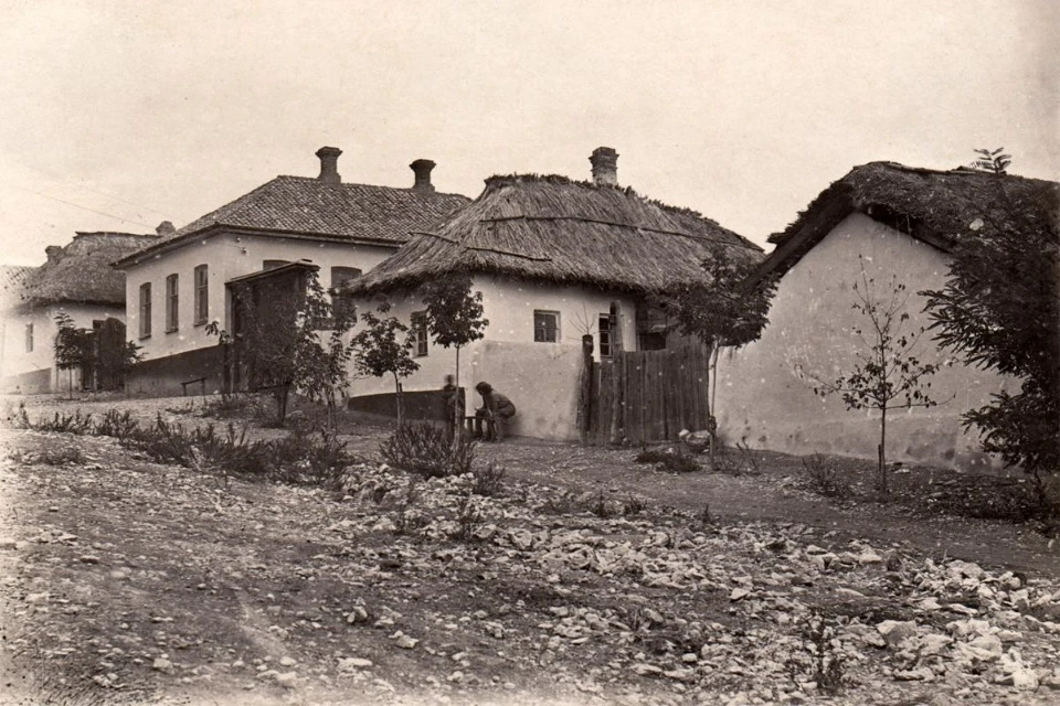 Houses of Kambrod at the beginning of the 20th century/unknown author