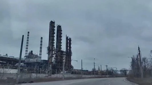 Територія заводу Азот в Сєвєродонецьку