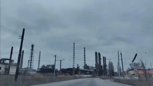 Територія заводу Азот в Сєвєродонецьку